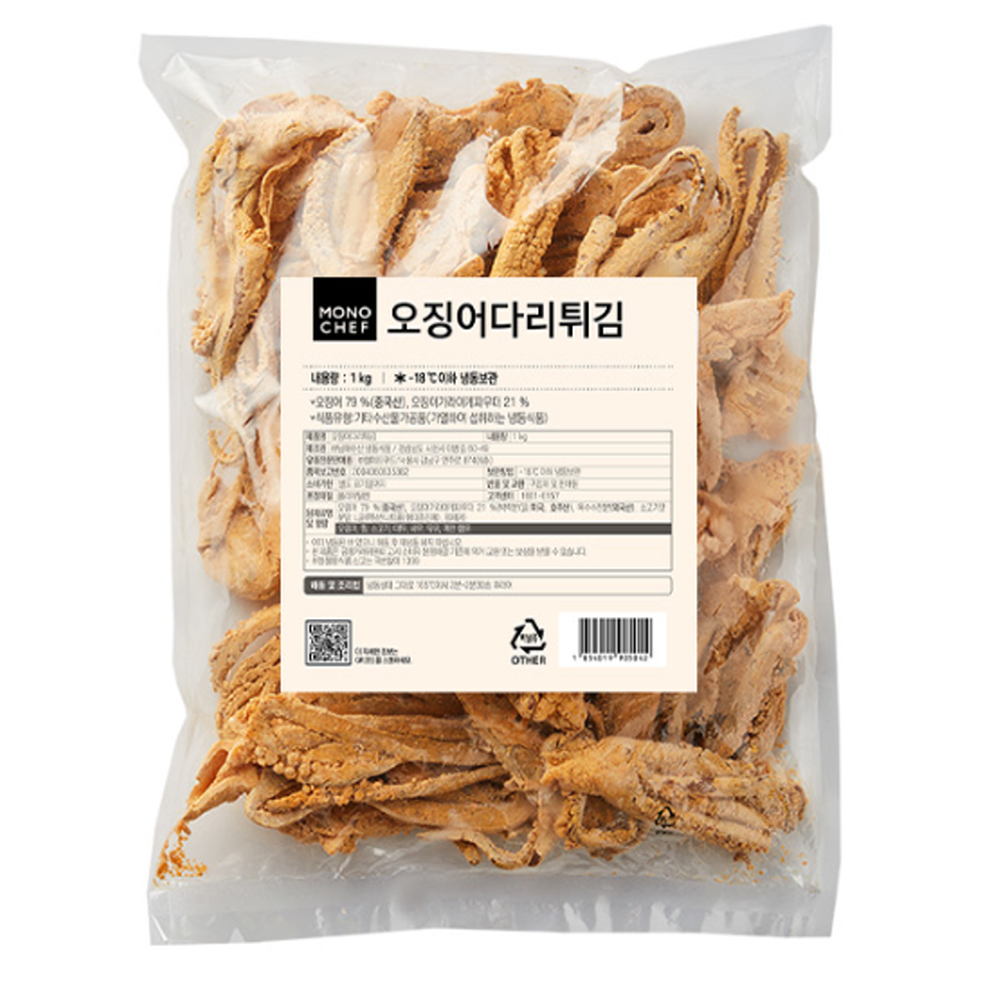 오징어다리튀김 1kg 이까게소 가라아게 이자카야 술안주 오징어 튀김 호프 사케 엘프푸드 : AI FOOD