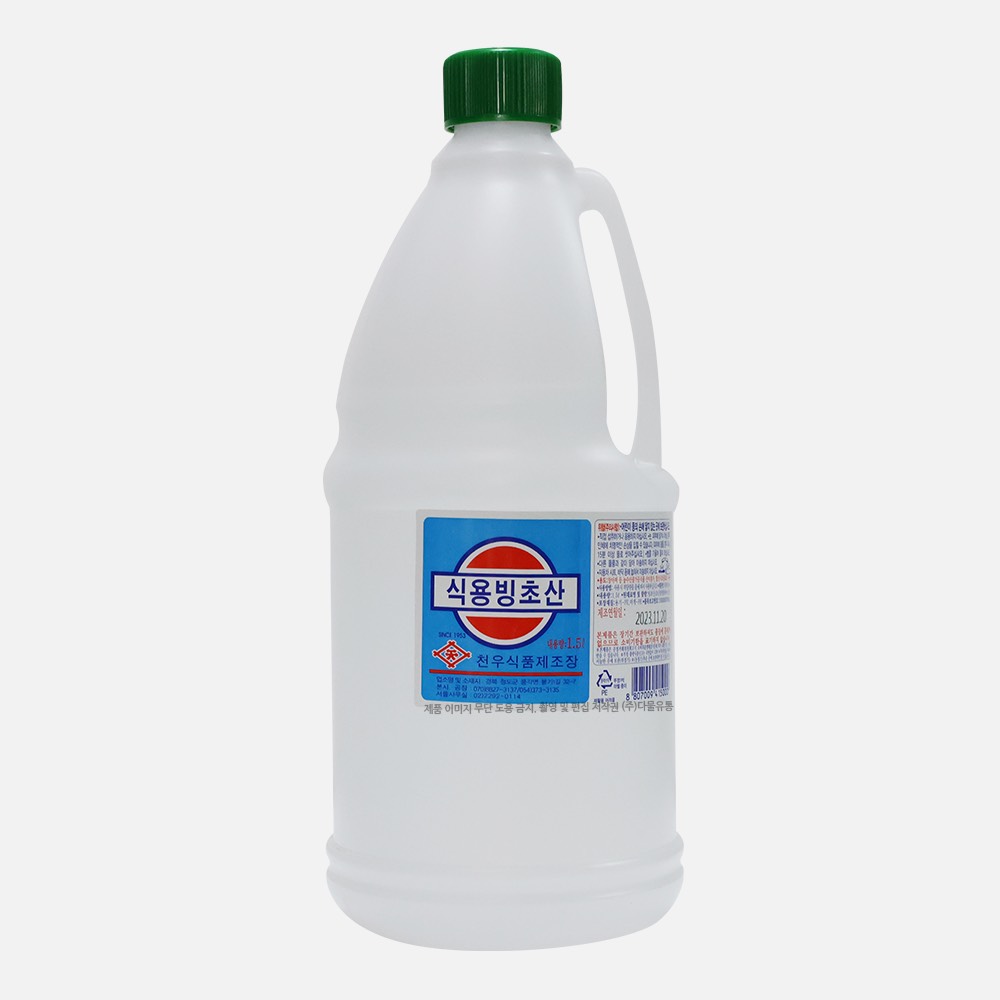 천우식품제조장 식용빙초산 1.5L : 다물식자재