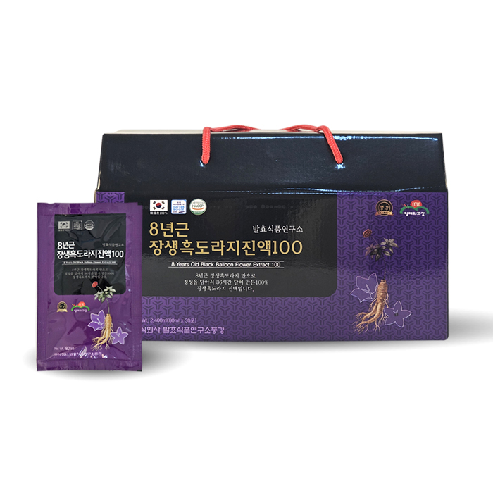 8년근 장생흑도라지진액100 : 주식회사 발효식품연구소풍경
