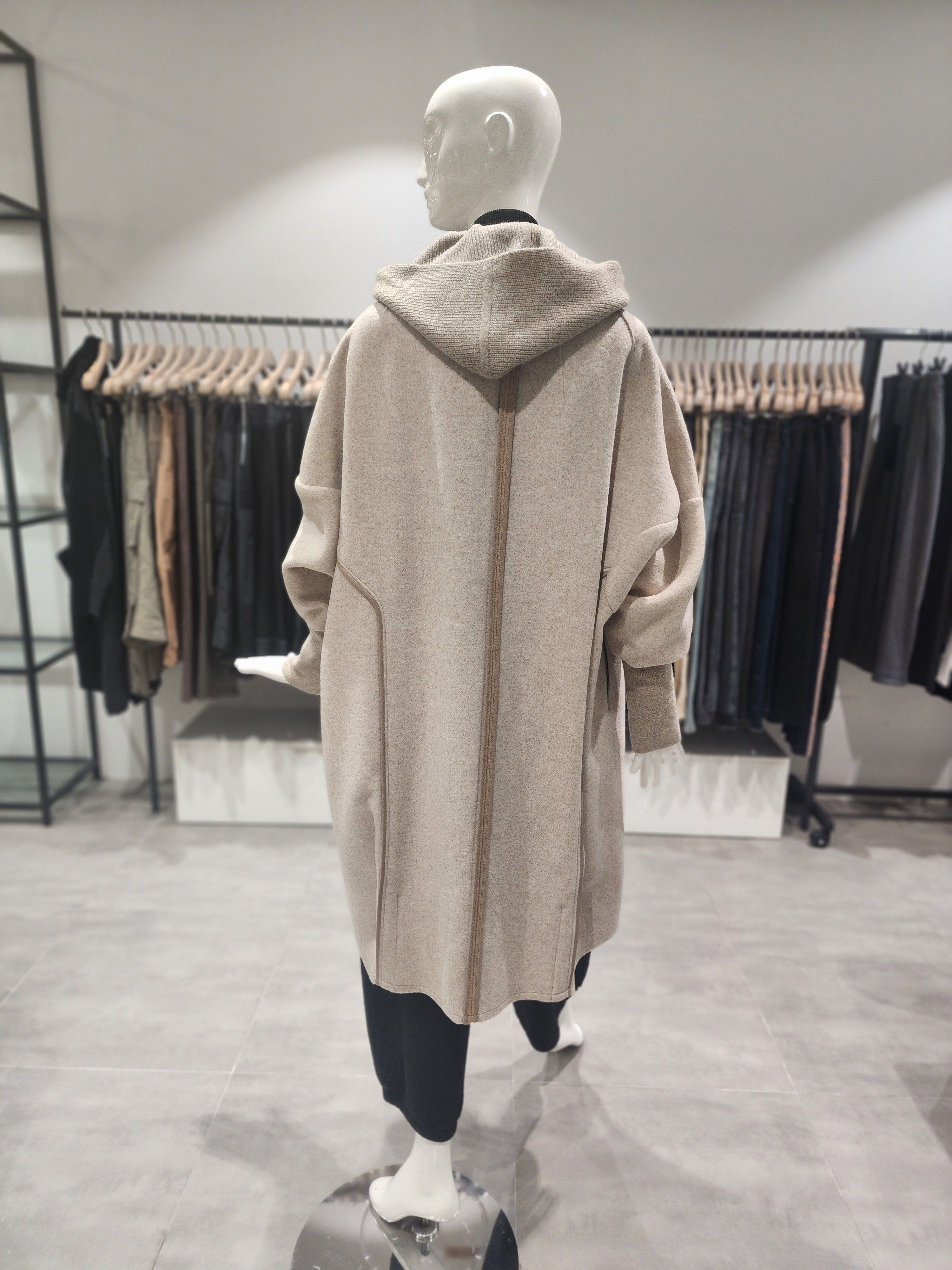 데무   니트후드벌룬코트 ( DW2311615 ) : 마리오아울렛 데무