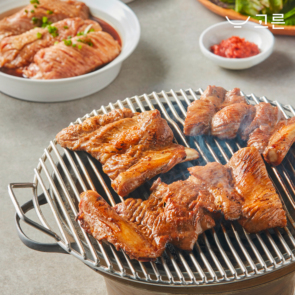 돼지갈비 2인분 800g X 1팩 이중칼집 갈빗살 100% 냉장육 : 윙잇