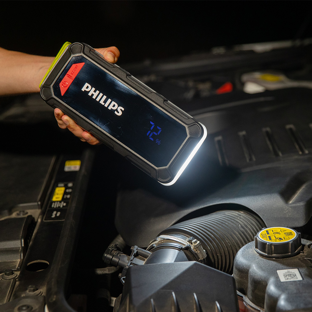 필립스 멀티 점프스타터 JS5710 24000mAh 차량배터리진단 파워뱅크 랜턴 (4 in 1) : 필립스 오토모티브