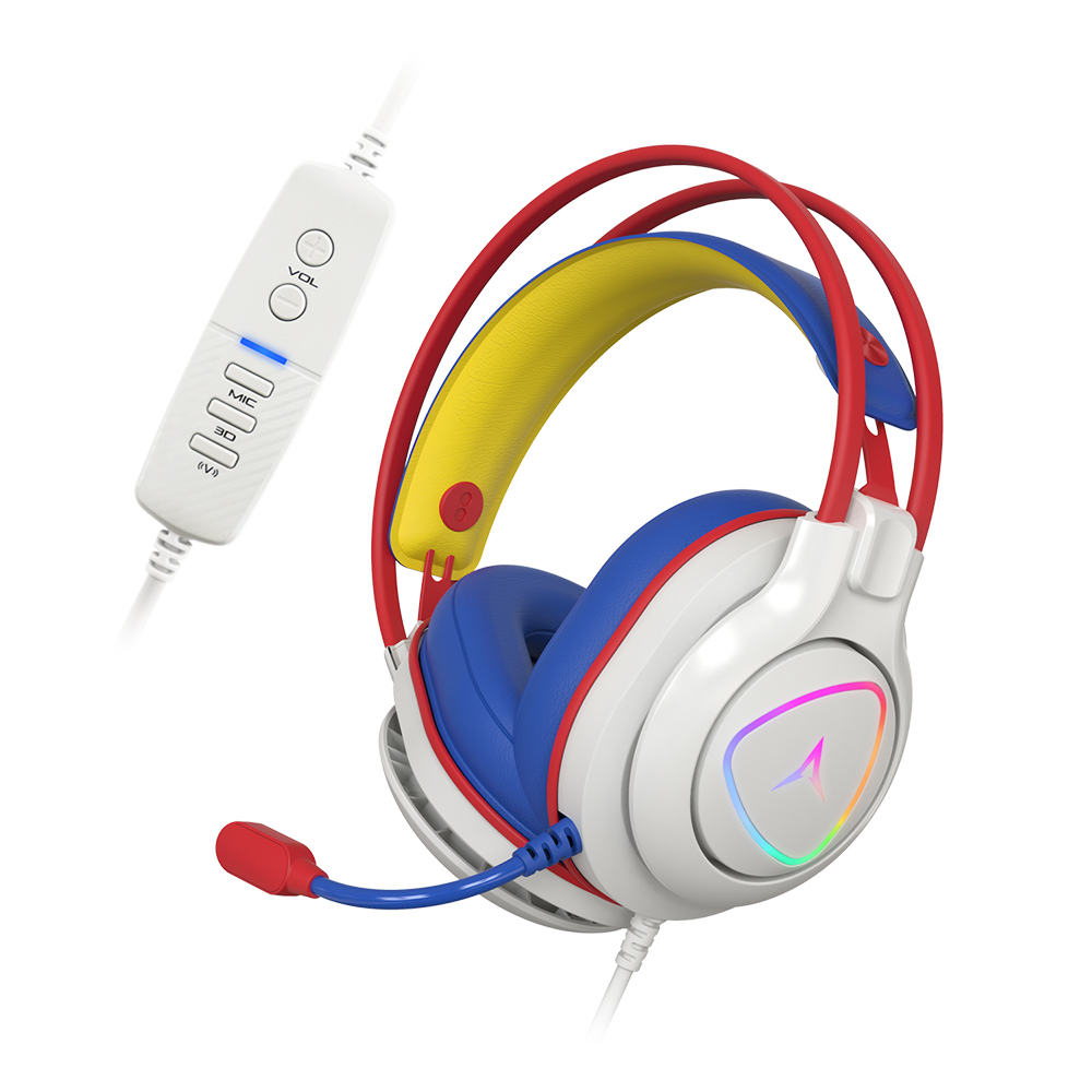 [ 스마트폰 젠더증정 ] 앱코 N980 진동 가상 7.1 RGB 게이밍 헤드셋 화이트 핑크 : 앱코 온라인스토어