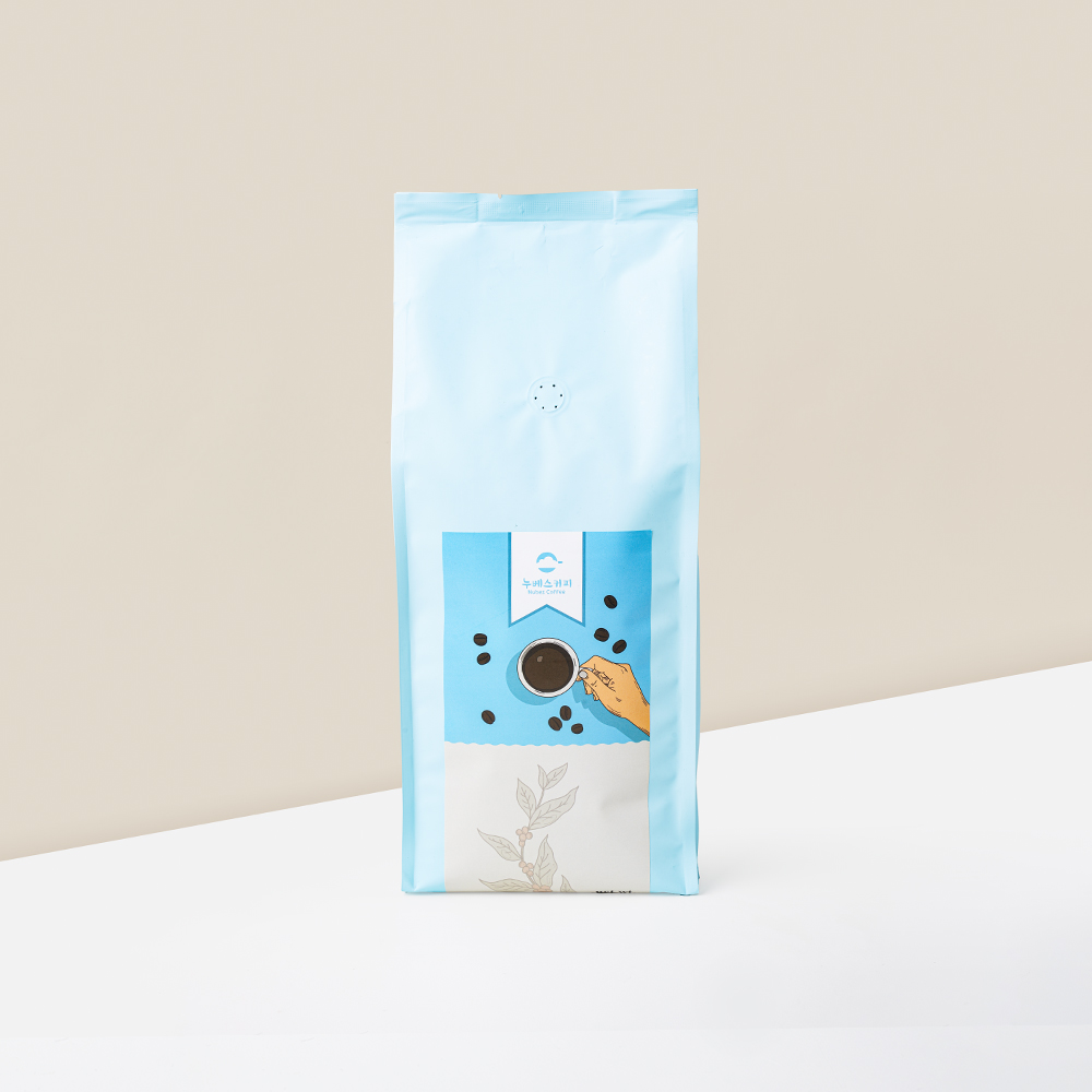 하우스 블렌딩 커피 1kg 직접볶은 로스터리 로스팅 원두 분쇄도 선택 : 누베스커피