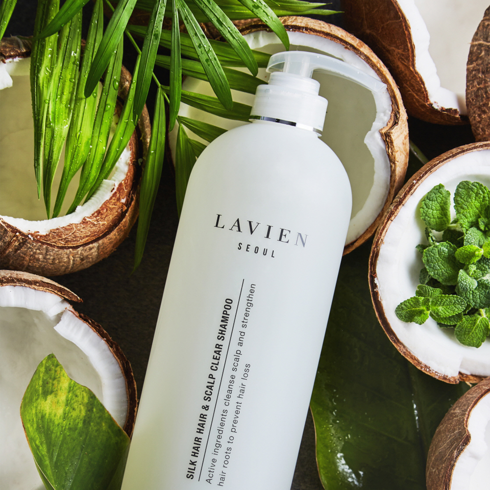 라비앙 실크헤어 헤어앤스칼프 클리어 샴푸 500ml : LAVIEN