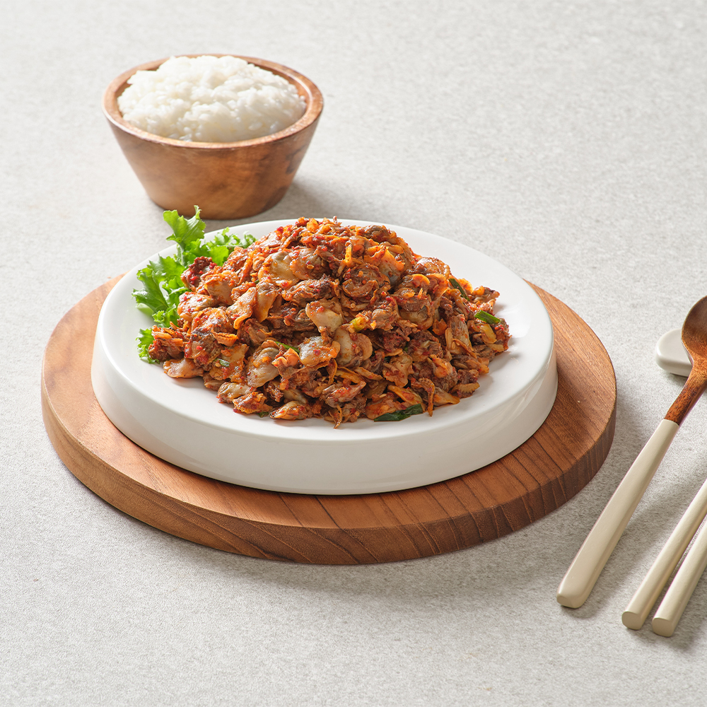 꼬막무침 국내산 신선함 쫄깃 매콤 양념 가정식 반찬배달 집반찬 꼬막비빔밥 (400g) : 순봉이네부뚜막반찬