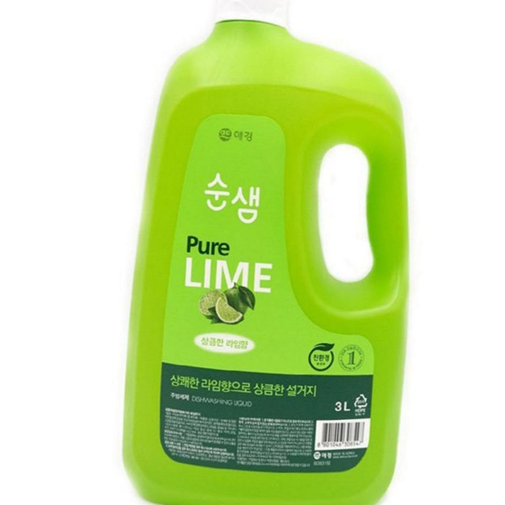 주방세정제 주방용세제 라임 주방세제 3L : 킨더그린