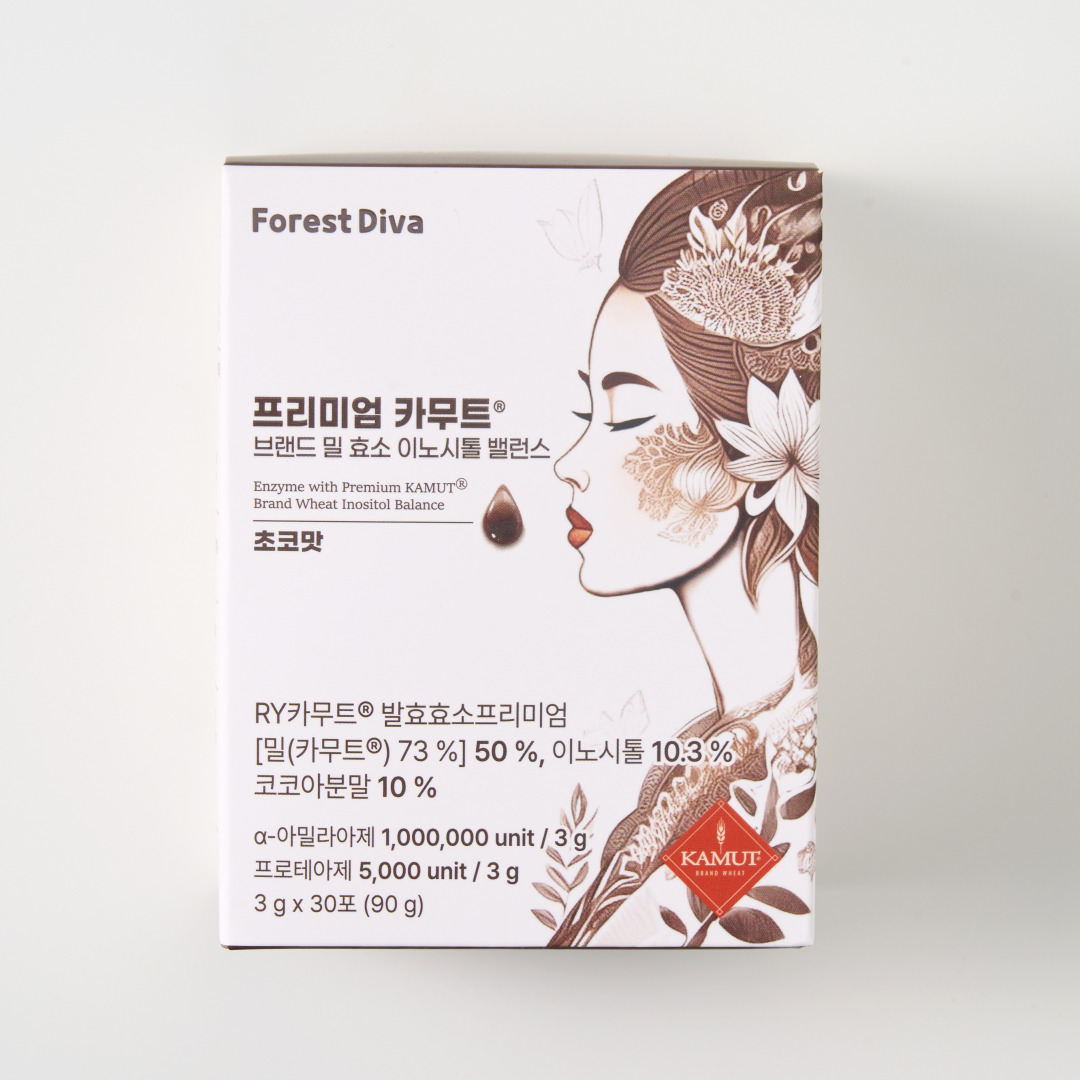 [1개월] 프리미엄 카무트 효소 이노시톨 밸런스 초코맛 30포, 1개 : 포레스트디바
