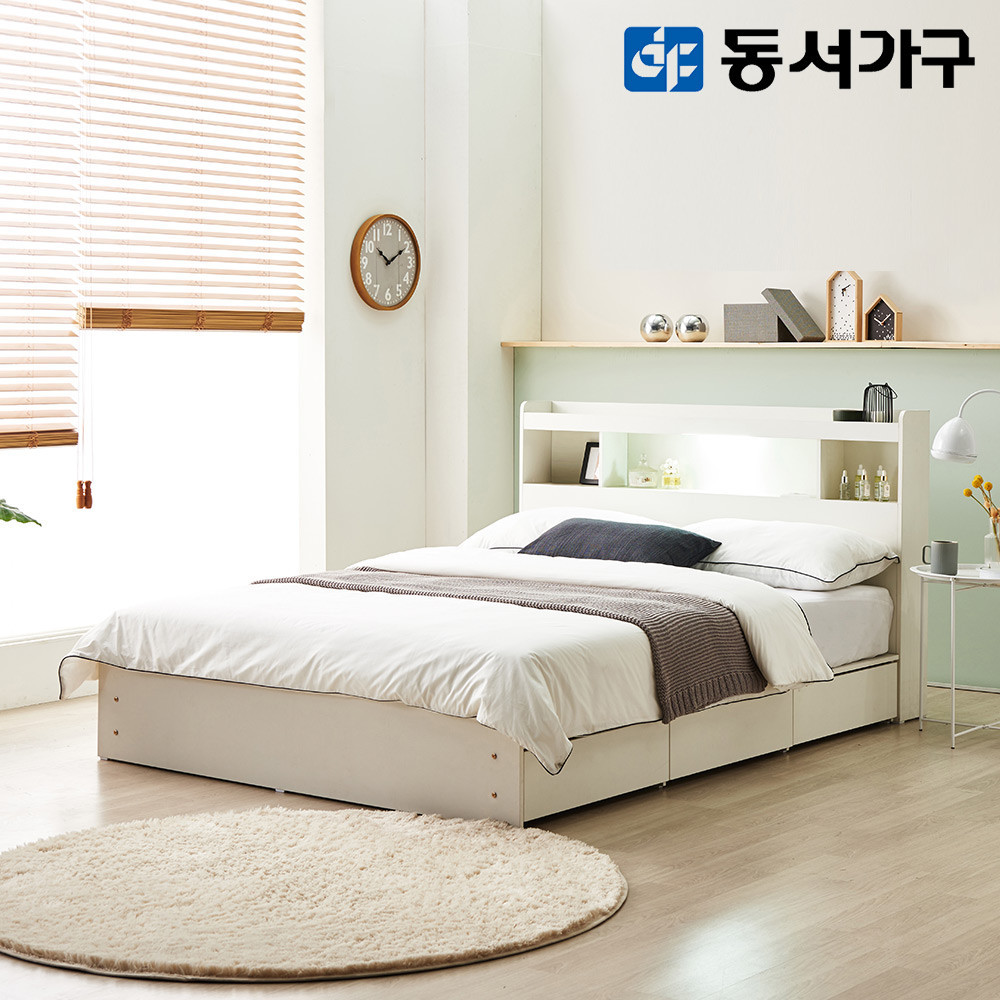 동서가구 팬타 LED 슈퍼싱글 수납 침대 프레임 DF642004 : 동서가구