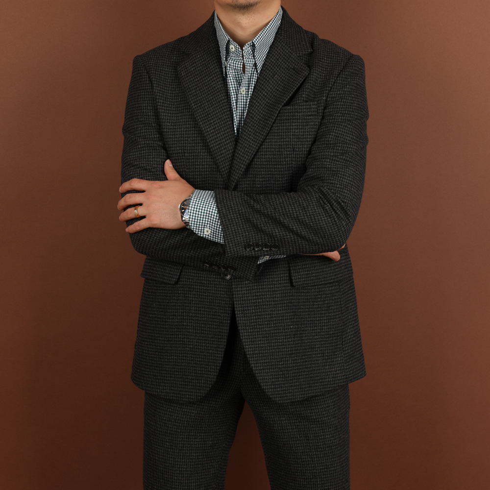 suit115 양복브랜드 하운드 체크 정장세트 : 로얄수트