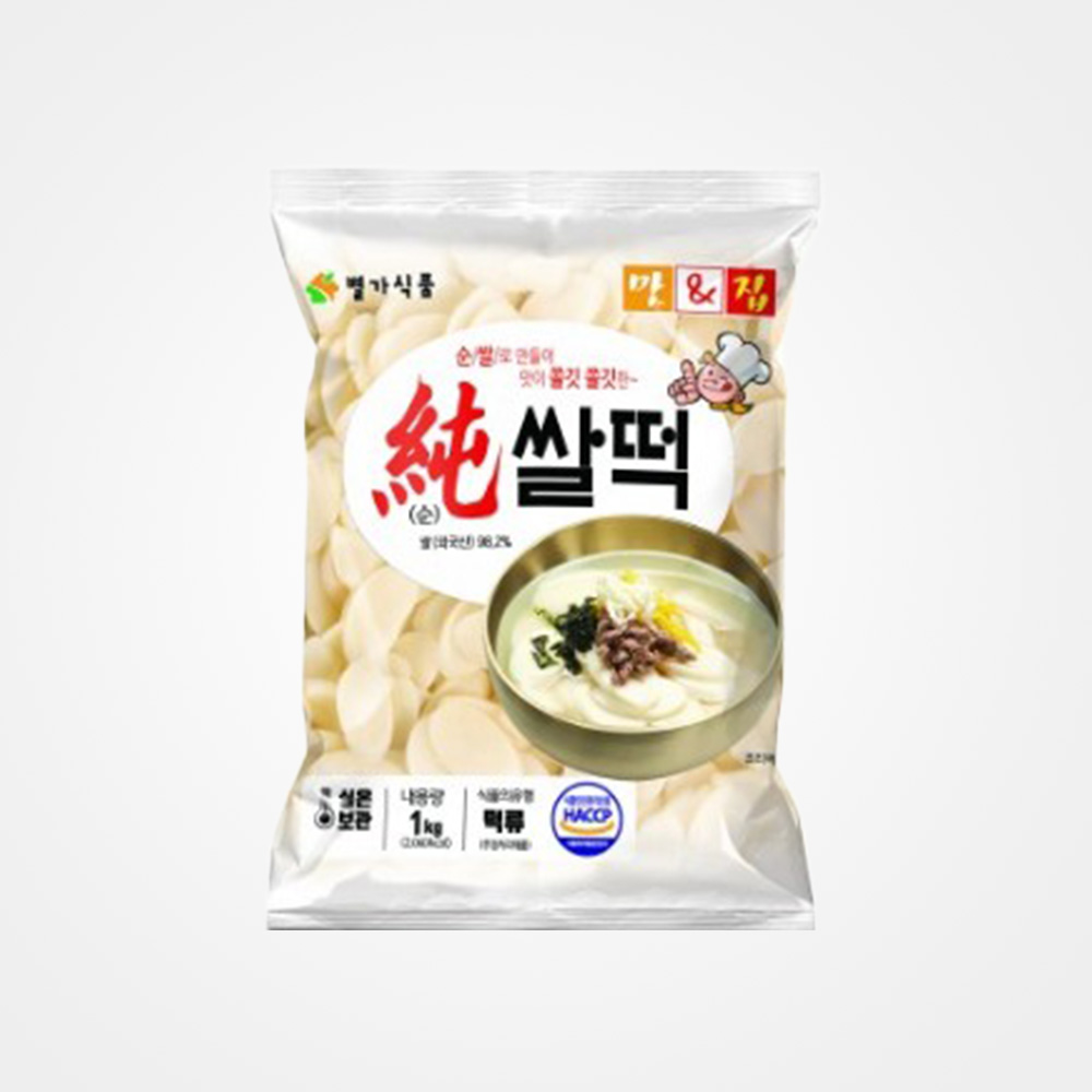 별가식품 떡국 떡 1kg : 마당몰24