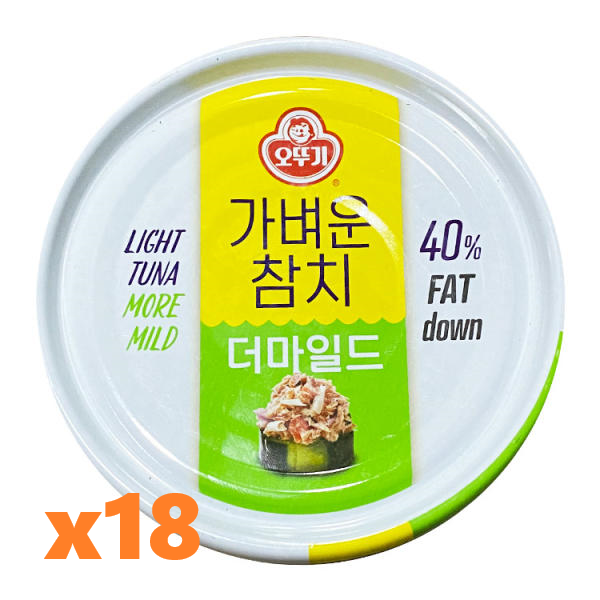 오뚜기 가벼운참치(더마일드) 200g x 18개  / : 오뚜기 다모아
