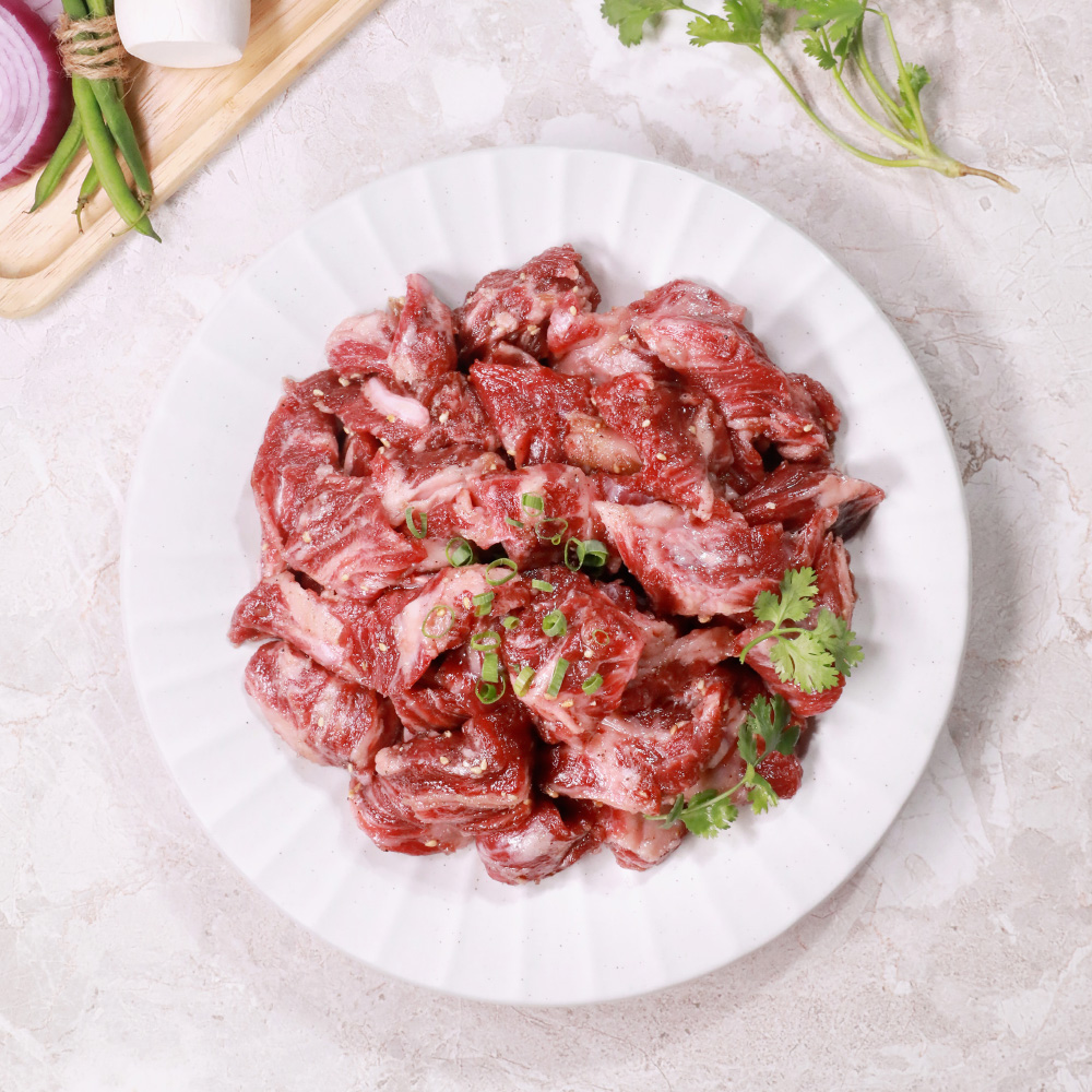 향유갈비 포천이동 순살갈비 400g 2팩 양념 소갈비 양지갈비 : 푸드 장