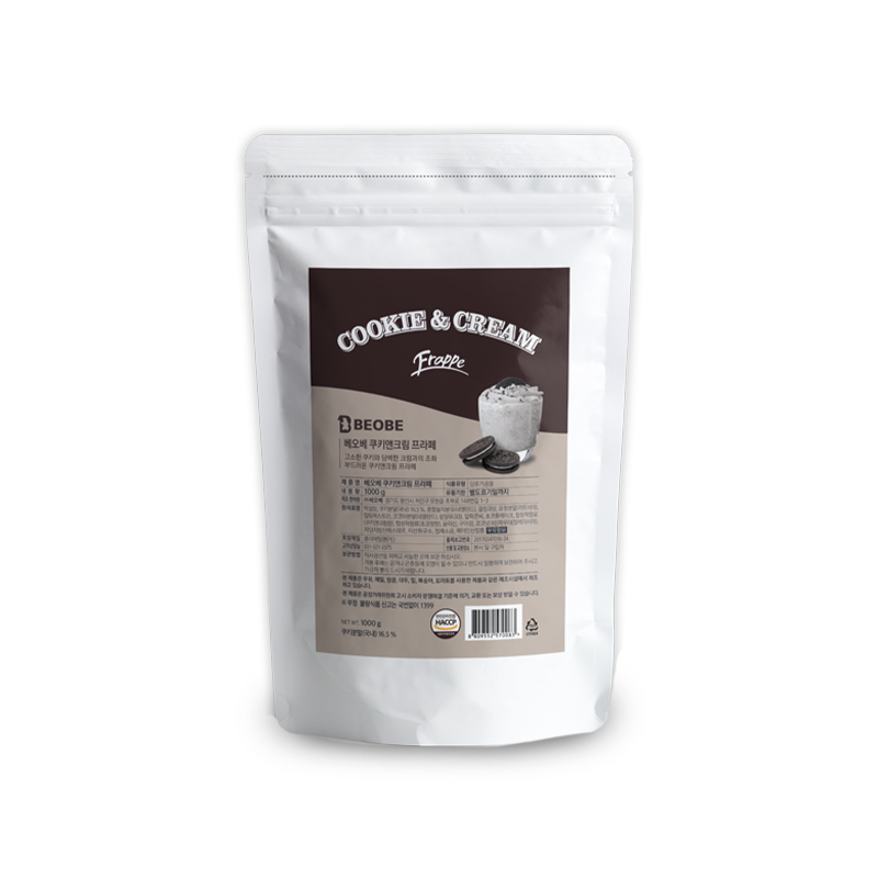 베오베 쿠키 앤 크림 프라페 1kg : 욜로커피YOLOCOFFEE