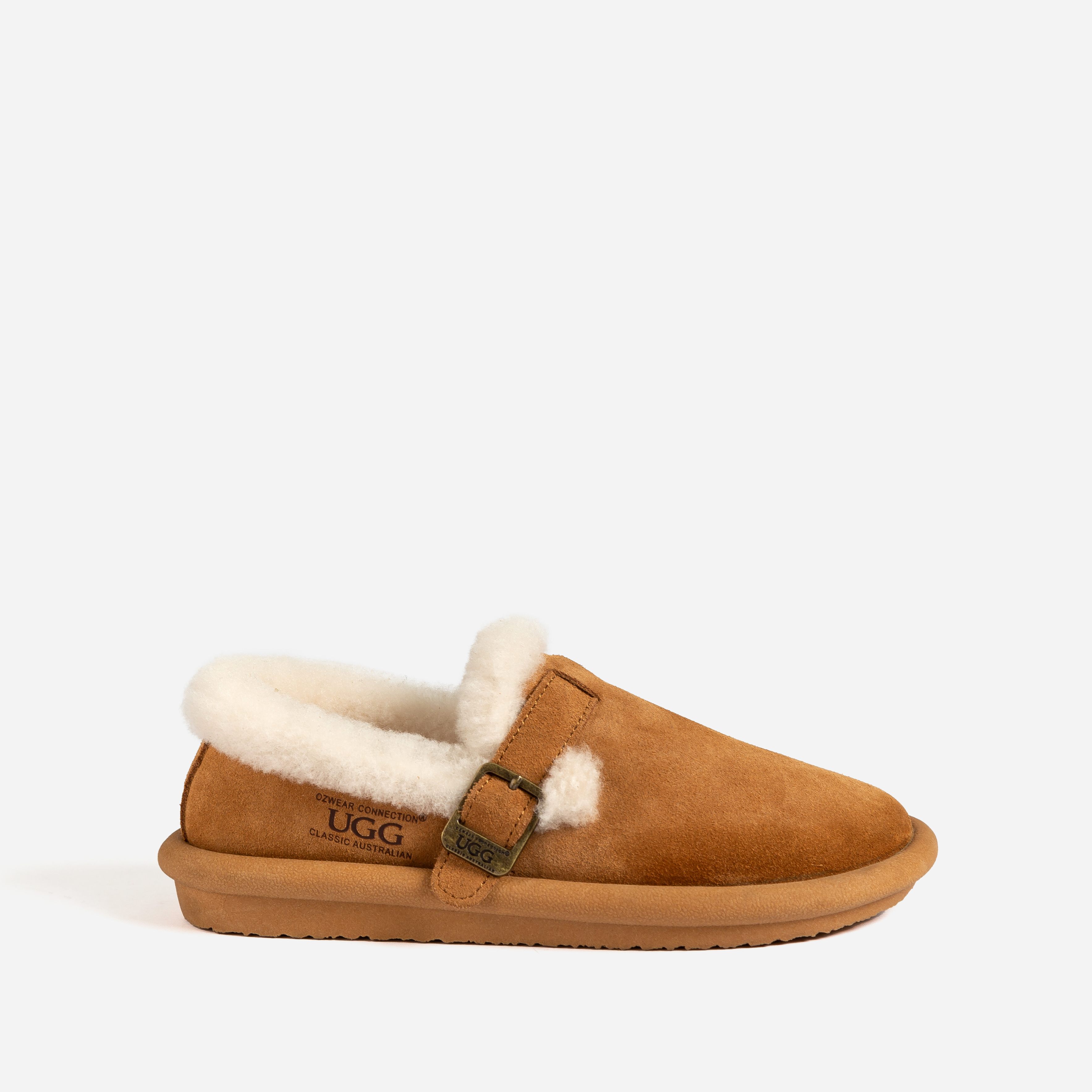 UGG 호주 어그 카멜리아 스웨이드 로퍼 샌들 모카신 양털 양모 OB822 오크 브라운 : 윰플레이스