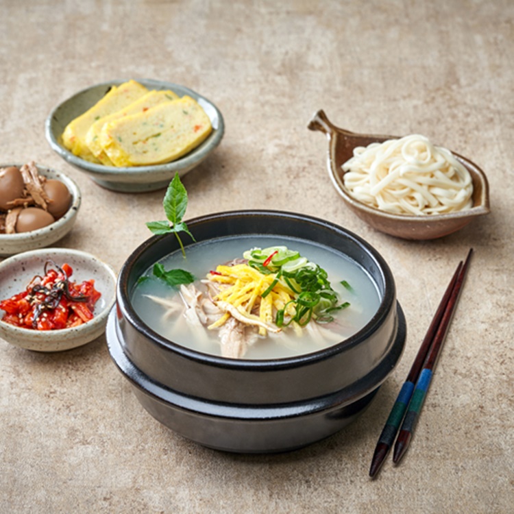 한지 닭곰탕 맑은닭개장 500g 5팩 국산 밀키트 : 이거샵