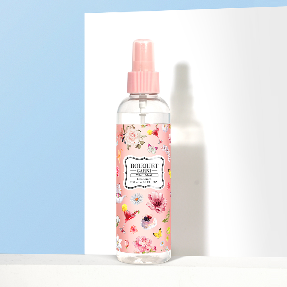 [1개] 부케가르니 데오드란트 스프레이 200ml 화이트머스크향 : 부케가르니