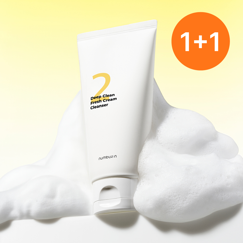[단품/더블] 넘버즈인 2번 딥클린 생크림 클렌징폼 120ml : 넘버즈인 공식몰