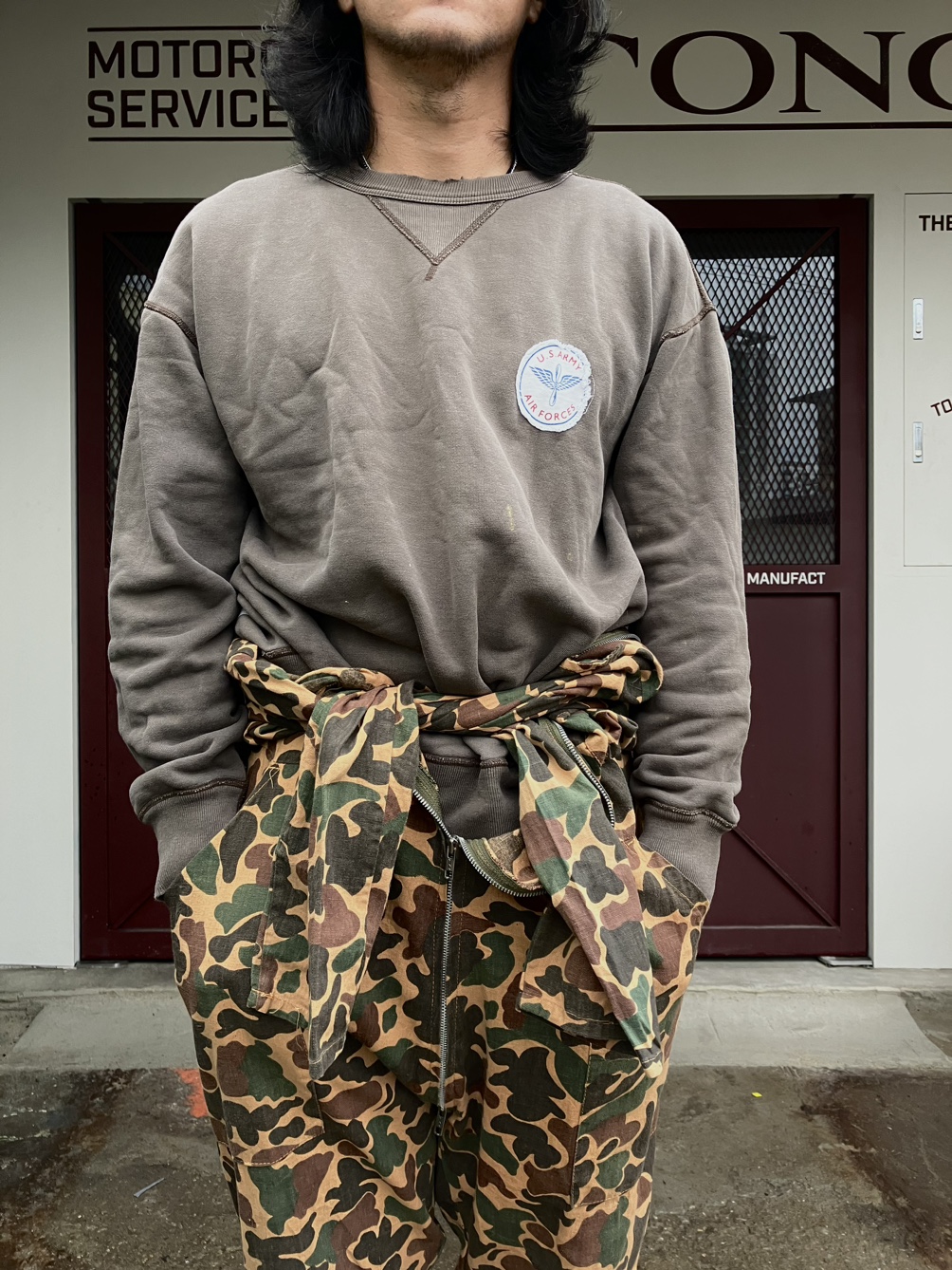 The Few U.S.A.F Patched Stencil Sweatshirt L(4244) : 빈스 가레-지
