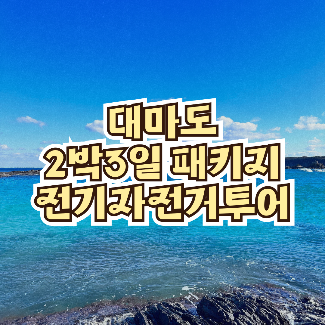 (주중) 부산출발 대마도 2박3일 노천탕 전기자전거&차량 투어 여행 일정 : 플라이투더월드