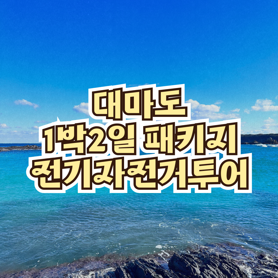 (주중) 부산출발 대마도 1박2일 노천탕 전기자전거 투어 여행 일정 : 플라이투더월드