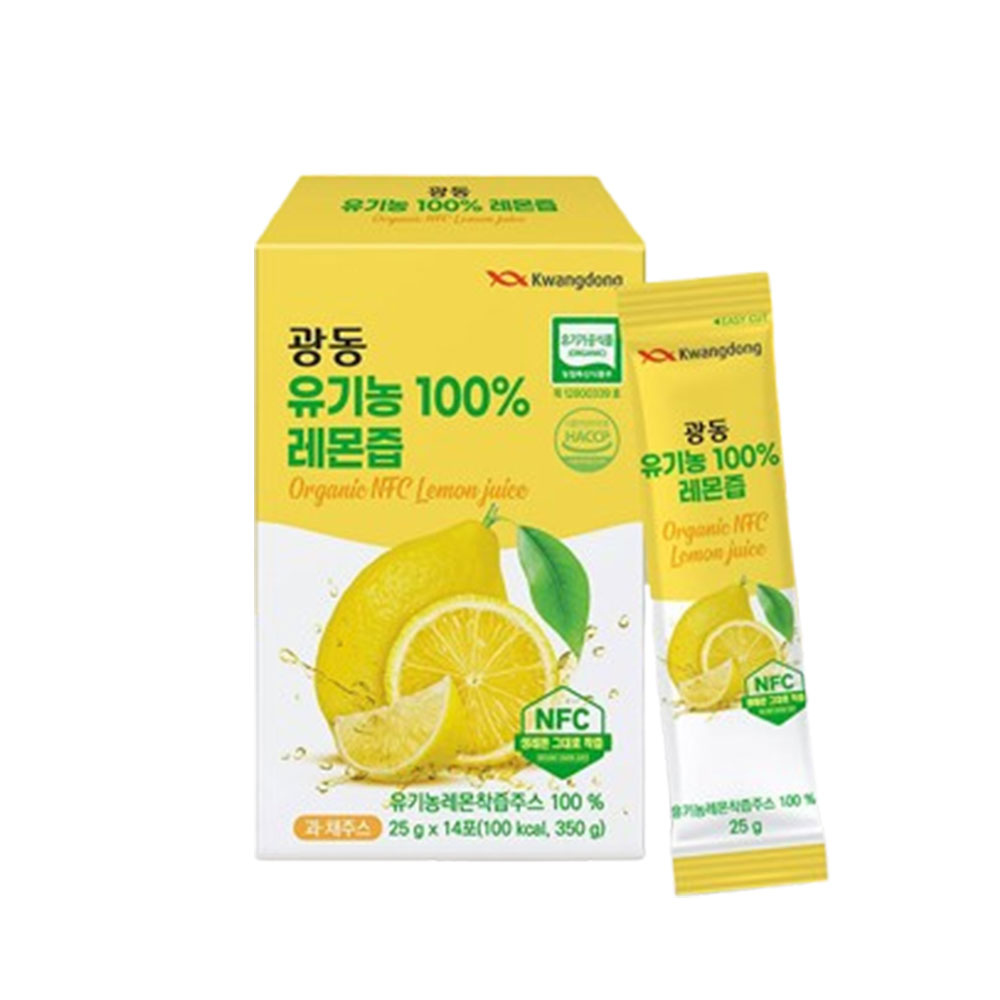 광동 유기농 100% 레몬즙 레몬착즙주스 3박스 : 언제나예스마켓