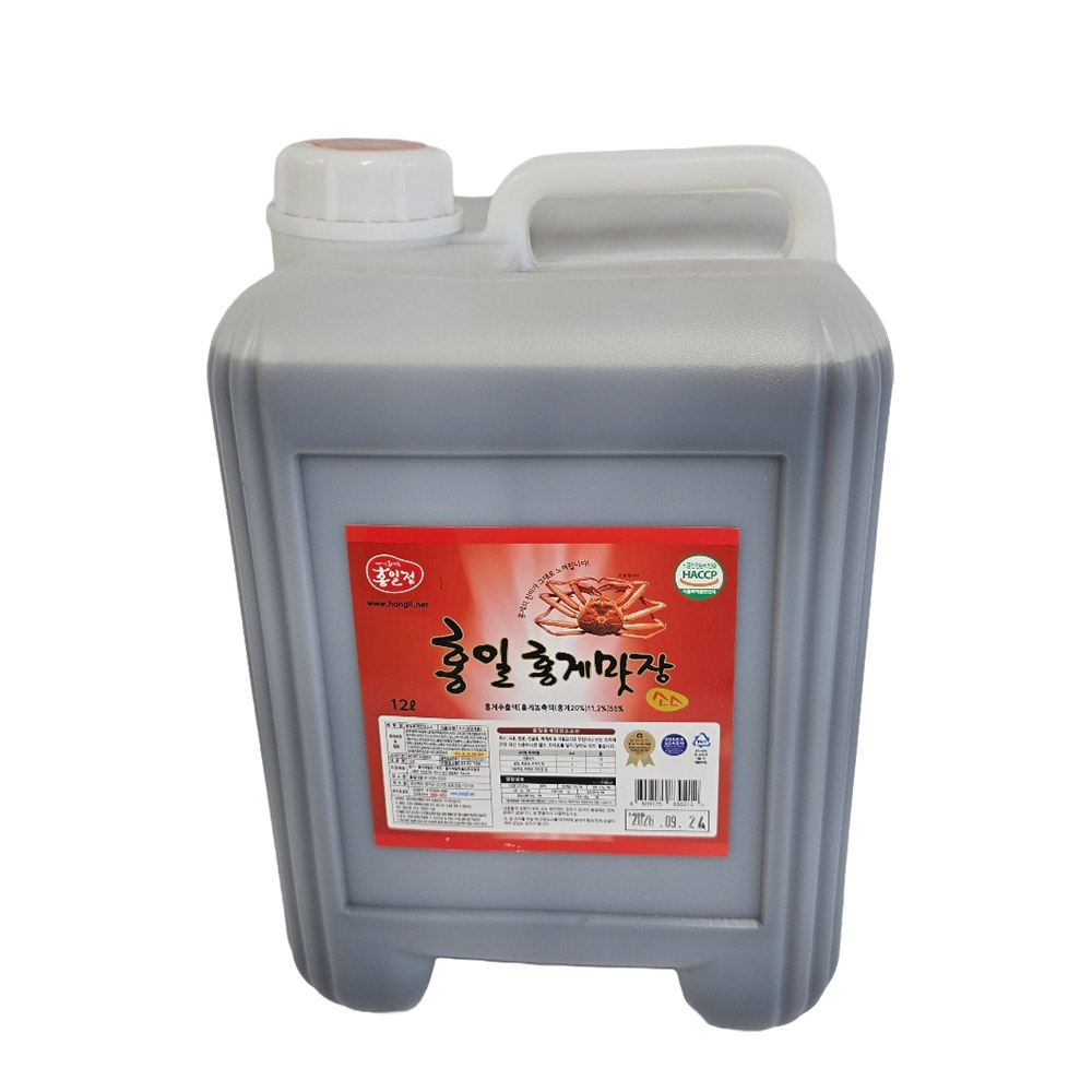 [홍일식품] 홍일점 홍게 간장 특허 받은 맛 비밀 만능 대표 편스토랑 전참시 맛장 소스 12L : 하이칸코리아