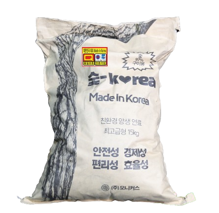 국내산 당일출고 15kg 친환경 숯 바베큐용 대용량숯 참숯 백탄 성형숯 양생용 : 숯담