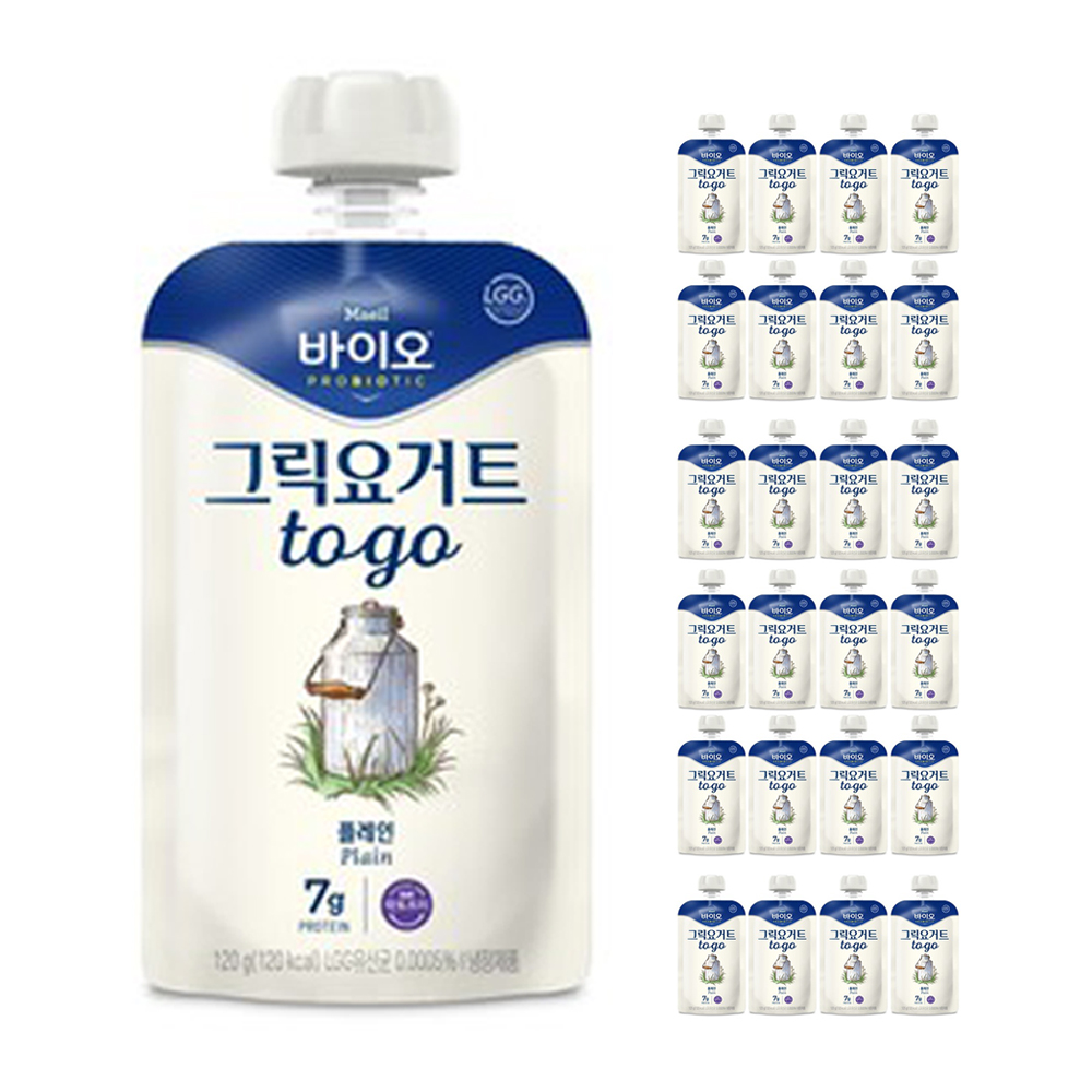 매일 바이오 그릭요거트 TO-GO 플레인 120g 24개 / 짜먹는 그릭 요거트 투고 : 미광스토어
