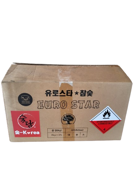 국내산 당일출고 8kg 노포장 바베큐용 캠핌용 참숯 백탄 : 숯담