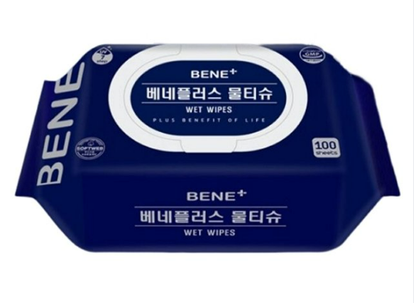 베네플러스 물티슈 캡형 100매 10팩 : 러브핑블