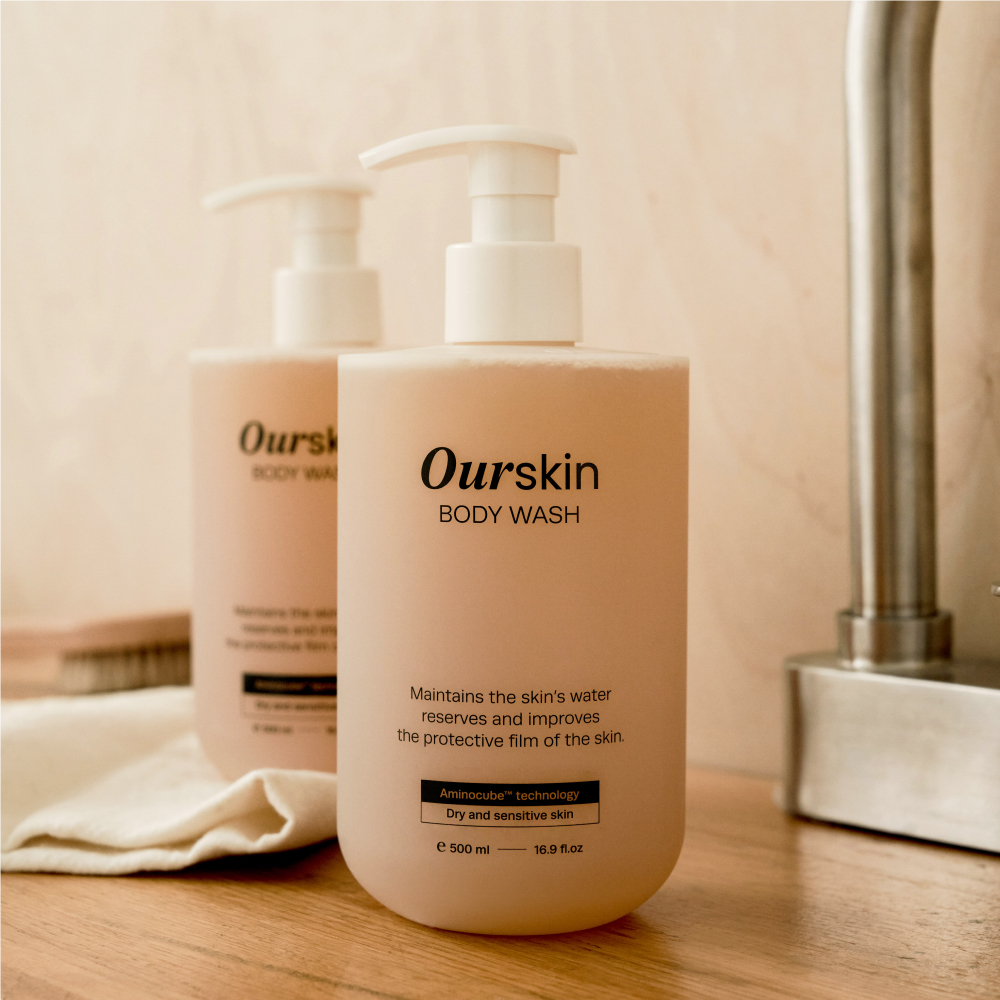 1+1 몽디에스 아워스킨 패밀리 바디워시 500ml 각질케어 보습 약산성 : 몽디에스