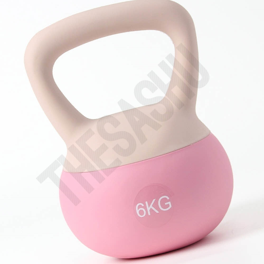 한 핸드 케틀벨 크로스핏 캐틀벨 반복 운동 소프트 6kg 핑크 : 더사슈2