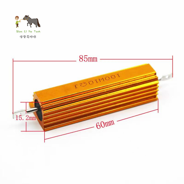 알루미늄 전원 금속 쉘 케이스 권선 저항 220 100W RX24 250R 270R 300R 330R 390R 400R 450R 470R 480R 500R 510R 560R oh : 수정공구3