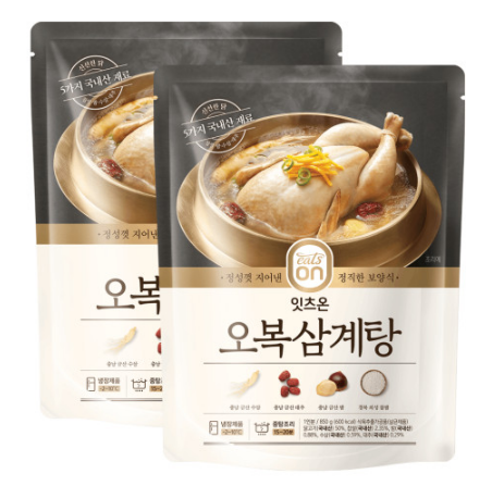 [복날 보양식] 잇츠온 오복삼계탕 850g 2개입 : 담고마켓