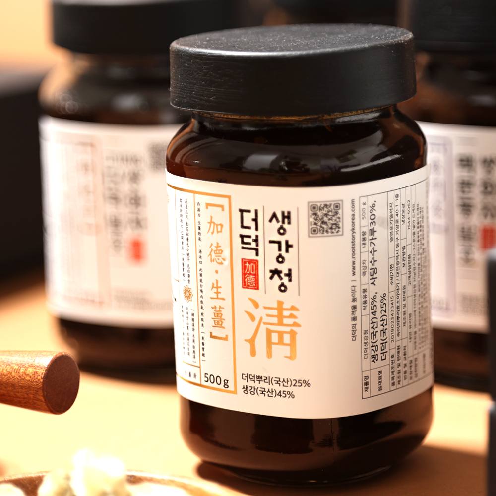 [숙이의뿌리효소이야기] 더덕생강청 500g : 숙이의뿌리효소이야기