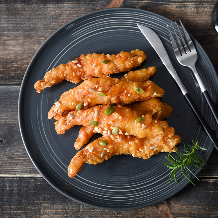 속초 중앙 시장 맛집 명태 치킨 새우 강정 명태 닭강정 간식 : 자연맛남