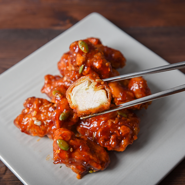 속초 중앙 시장 맛집 명태 치킨 새우 강정 명태 닭강정 간식 : 자연맛남