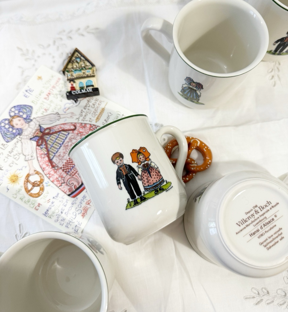 빌레로이 앤 보흐 앙시 달자스 빈티지 머그 villeroy & boch hansi dalsace vintage mug : 시아쥬 빈티지
