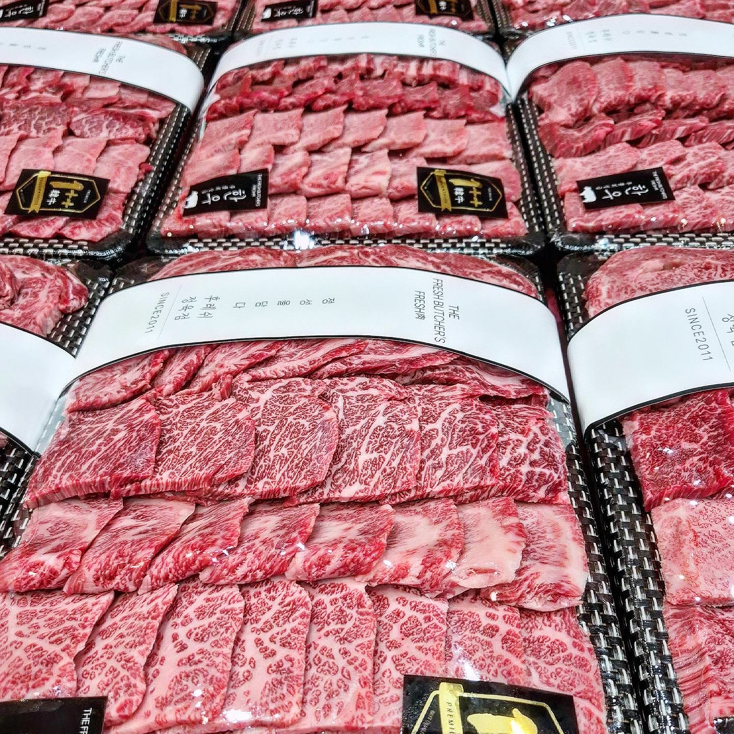 1++ 투뿔 명품 한우선물세트 모듬로스구이 1.3kg 1.6kg 예단 이바지 보자기포장 : 후레쉬정육점