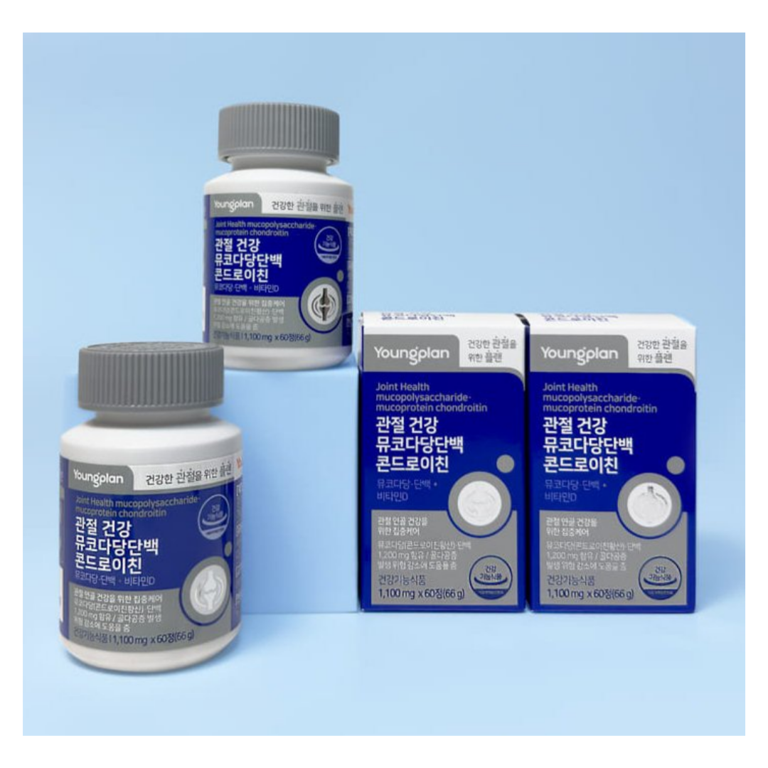 영진약품 영플랜 관절건강 뮤코다당단백 콘드로이친 1100mg 60정 : 꼬마딱지