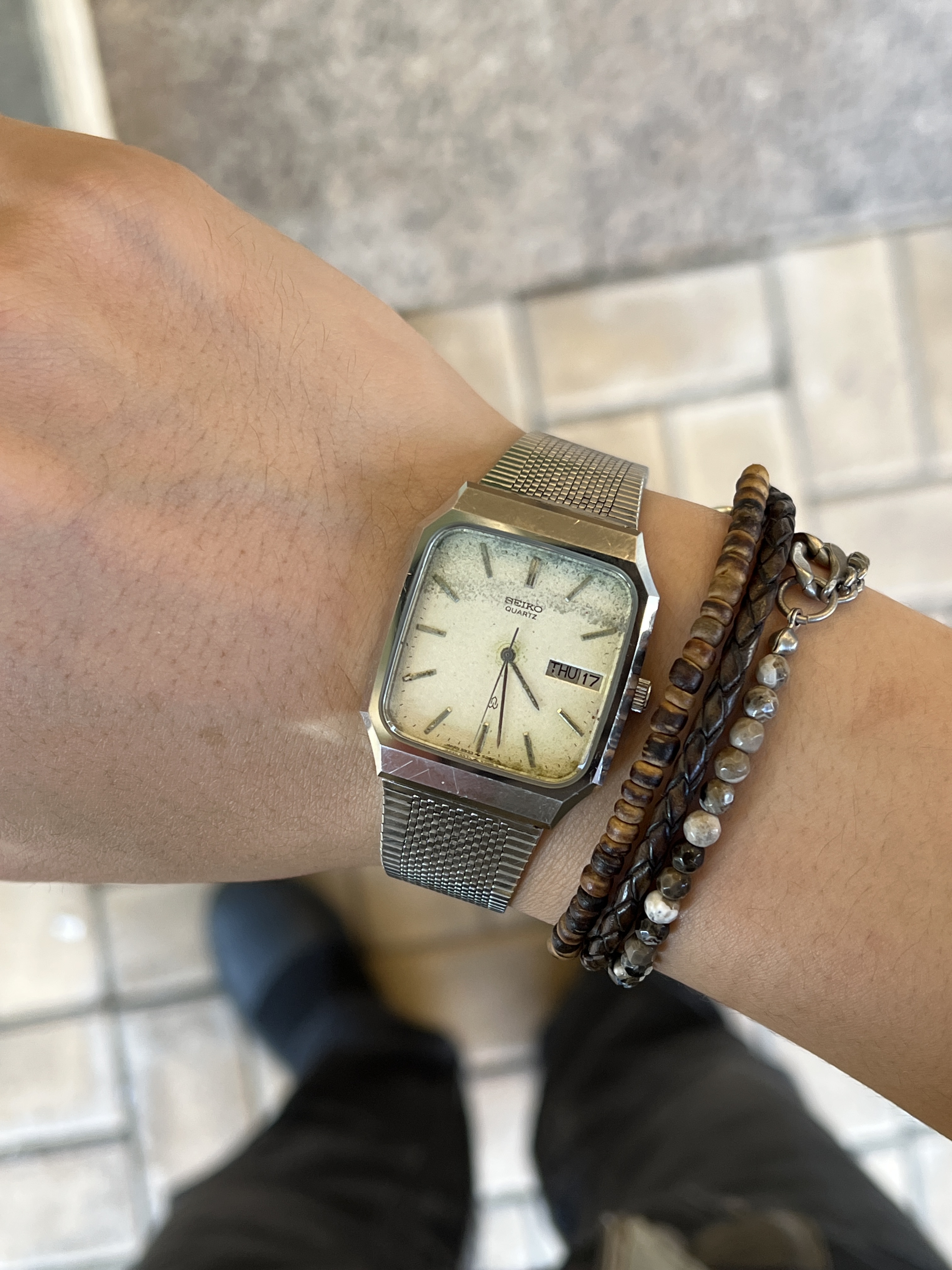 80s Seiko 빈티지 세이코 스퀘어 메탈 쿼츠 : 위빈티지