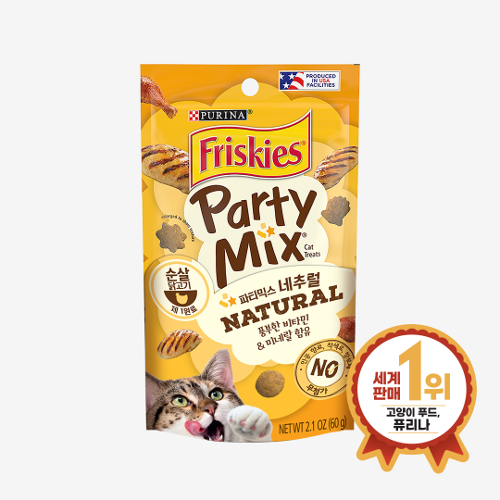 퓨리나 프리스키 파티믹스 오리지날, 60g, 1개 : 더나은펫