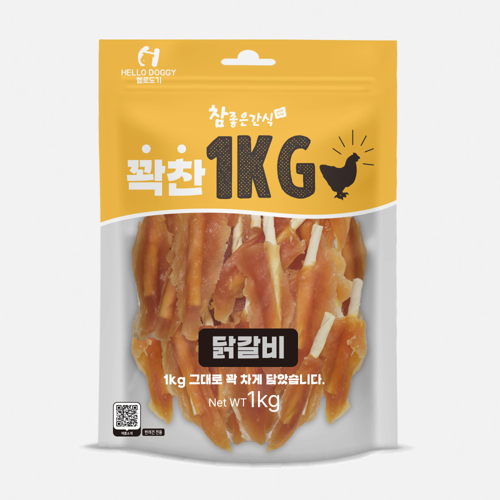 강아지간식 꽉찬 대용량 1kg 반려견 애견간식 우유 치킨껌 : 펫인싸