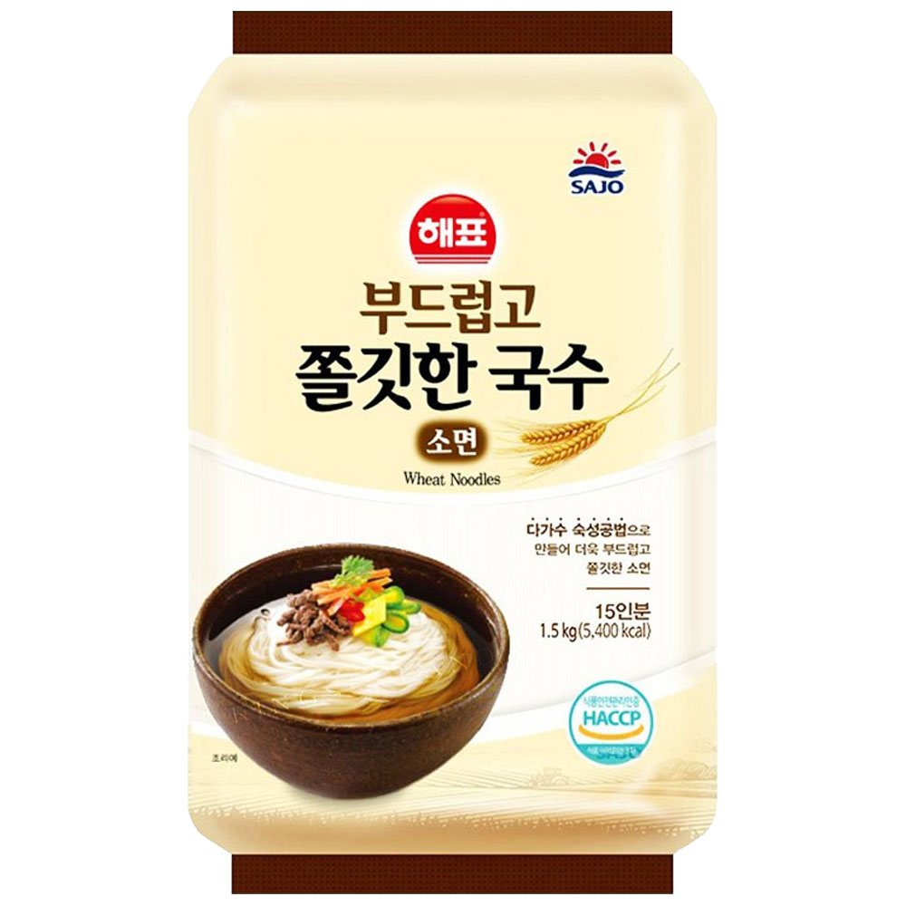 해표 부드럽고 쫄깃한 국수 소면 1.5kg : 로뎀namu