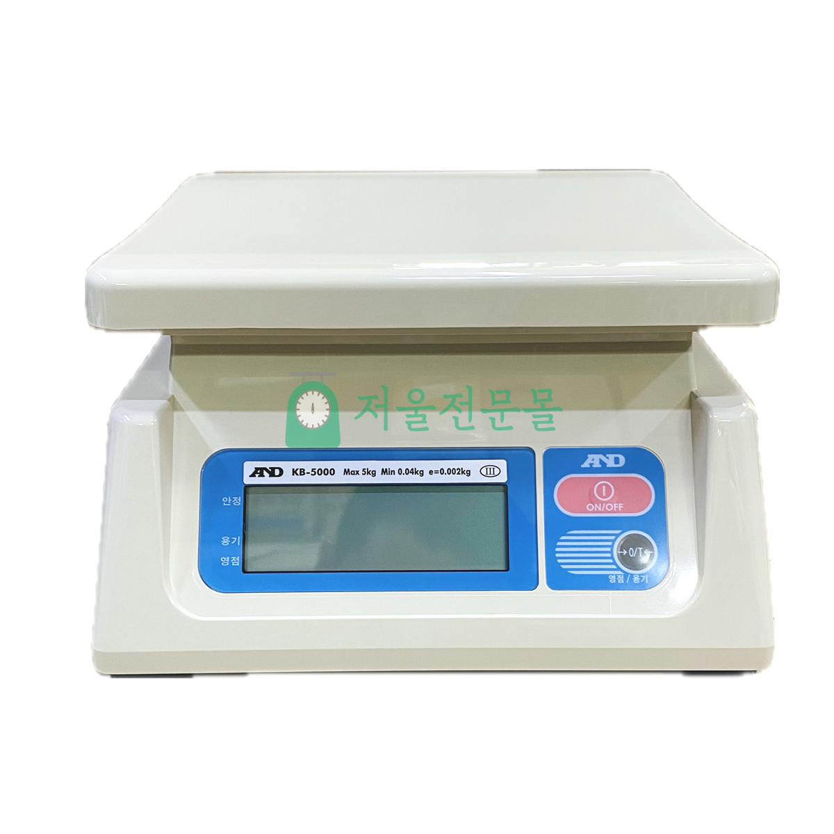 AND 전자저울 KB-5000 에이엔디 5kg (2g) 주방 업소용 디지털 국산 KB : 저울전문몰