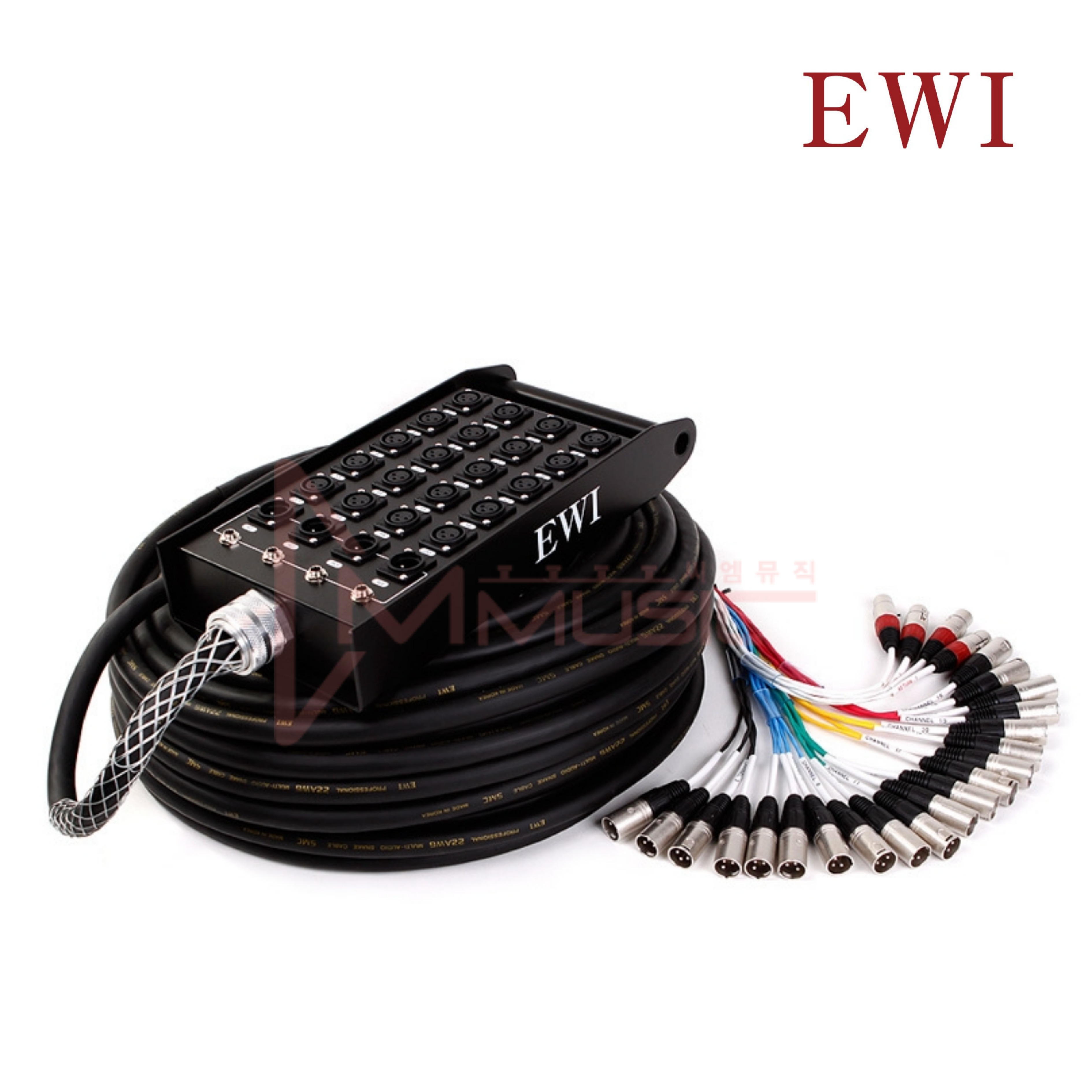 EWI PSPX-20-4 45M 20채널 4리턴 스테이지 박스 멀티케이블 : 씨엠뮤직