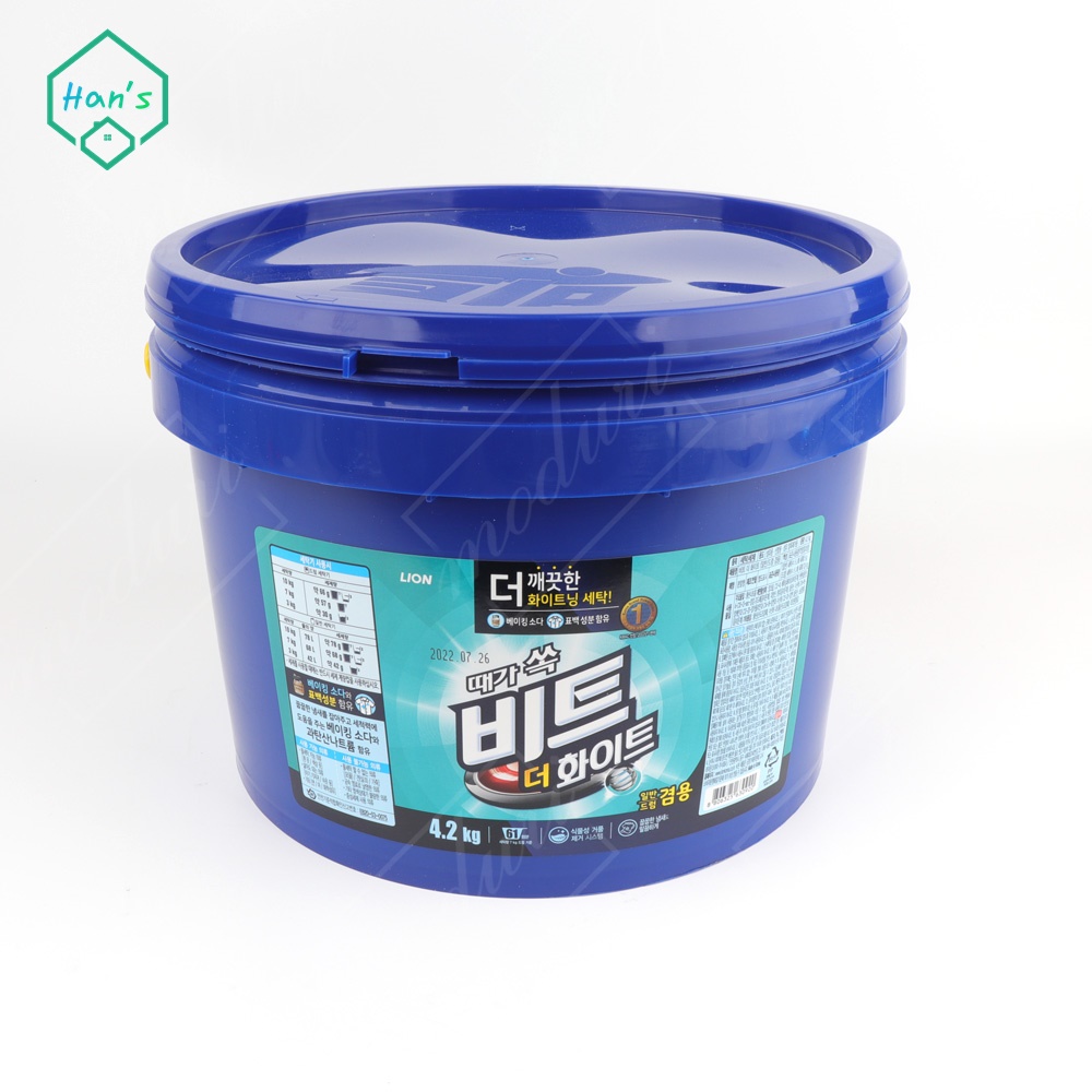 비트 더 흰색 화이트 세탁 세제 일반 바케 겸용 대용량 스타입 빨래 가루 드럼 : 에이치에스육몰