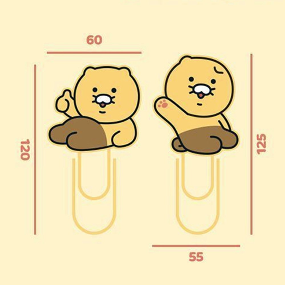 카카오프렌즈 책갈피 북마크 실리콘 춘식이 캐릭터 동물 북갈피 독서 모임 선물 인사 : 엠씨-테크