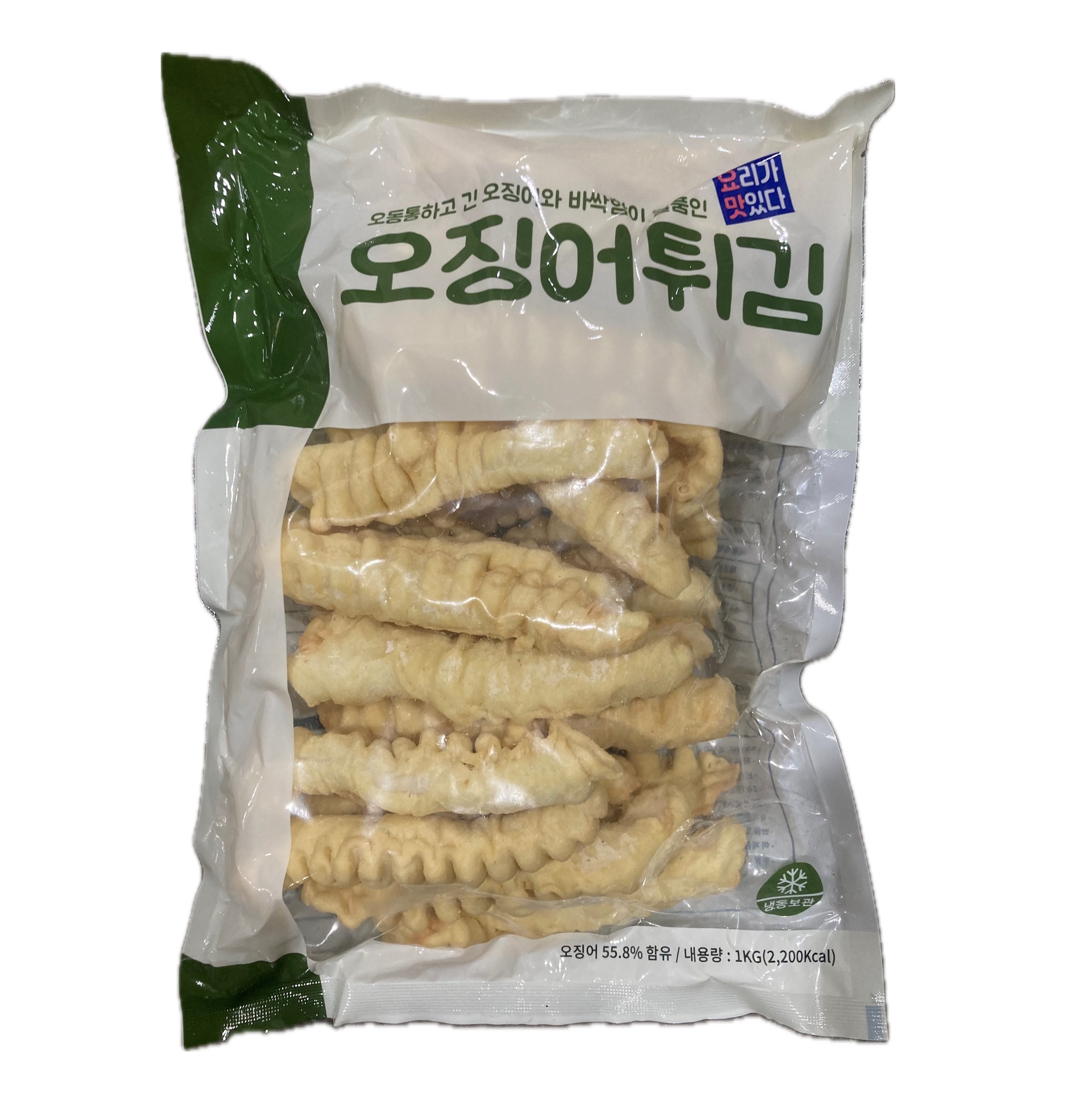 에프원에프앤비 오징어튀김 1kg 대왕 롱 통살 오징어 분식집 바삭 통통 오징어가라아게 : 그린푸드마켓